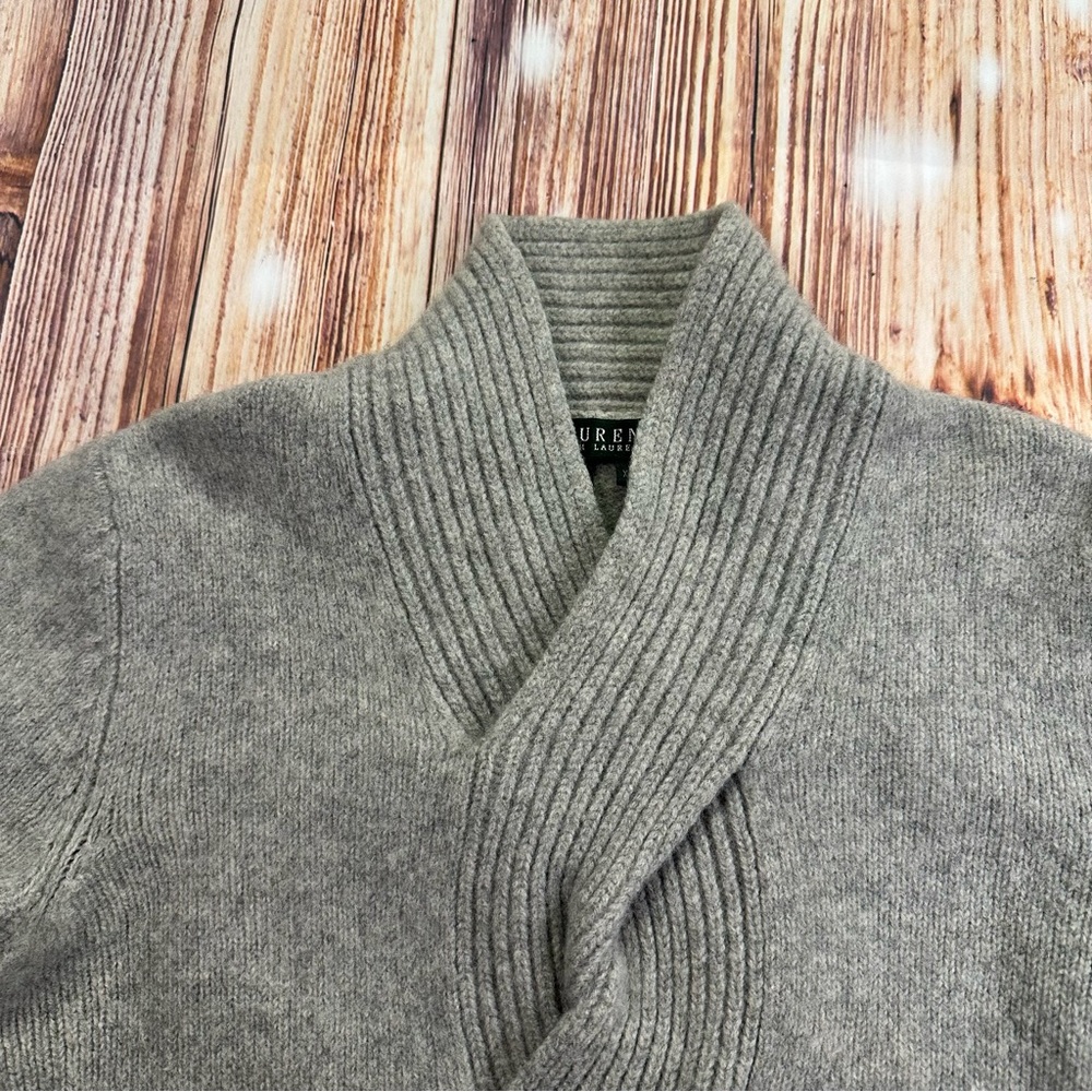 LAUREN Ralph Lauren Womens Lambswool Braided Sweater Size XS - Picture 3 of 11